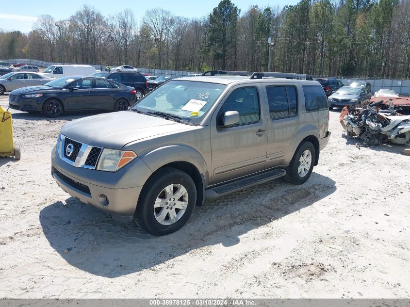 5N1AR18U45C784675 2005 Nissan Pathfinder Le