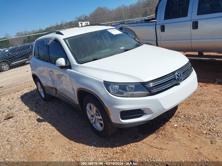 2017 Volkswagen Tiguan 2.0T S VIN: WVGAV7AX2HW503172 Lot: 38978198