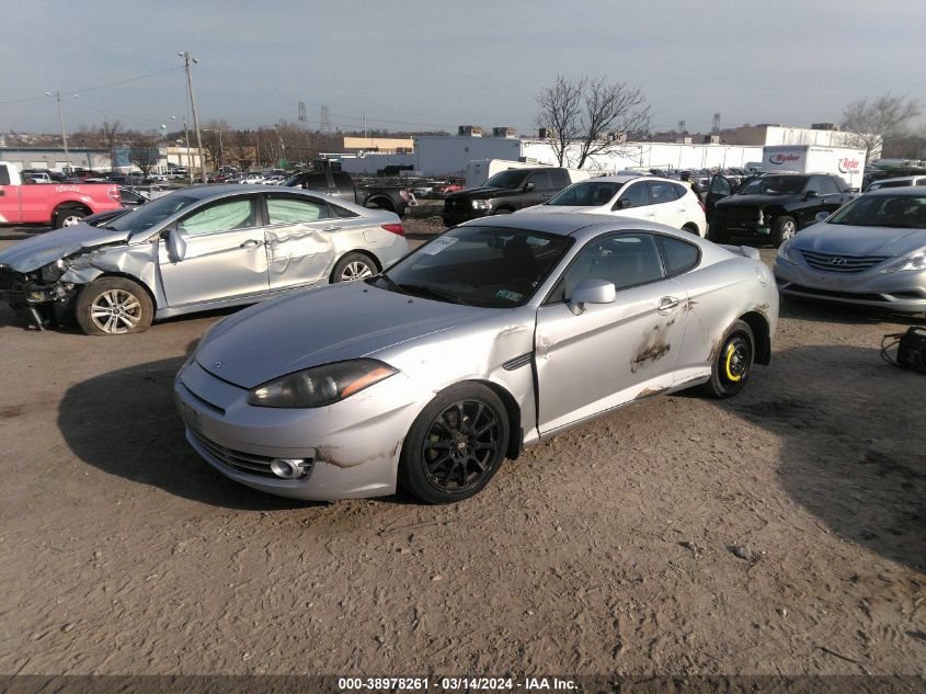 2008 Hyundai Tiburon Gs VIN: KMHHM66D68U285307 Lot: 38978261