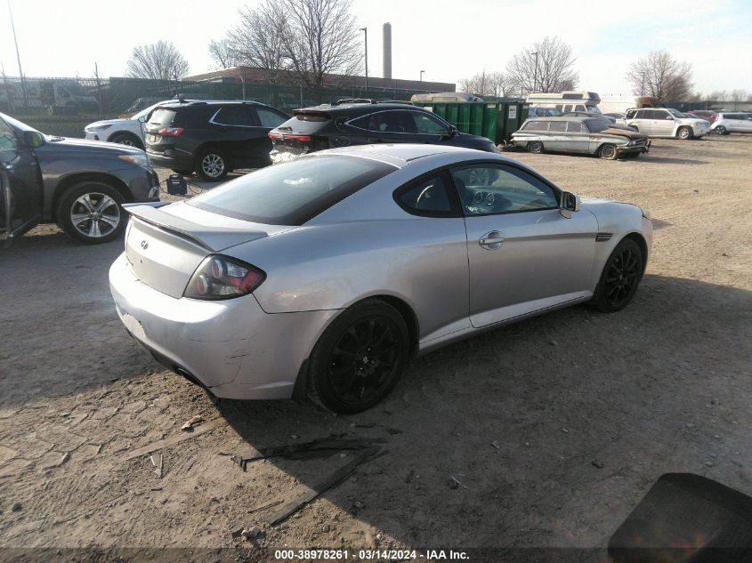 2008 Hyundai Tiburon Gs VIN: KMHHM66D68U285307 Lot: 38978261