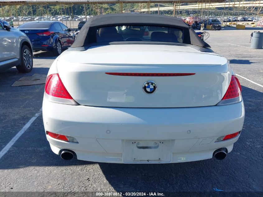 2005 BMW 645Ci VIN: WBAEK73455B322987 Lot: 38978812