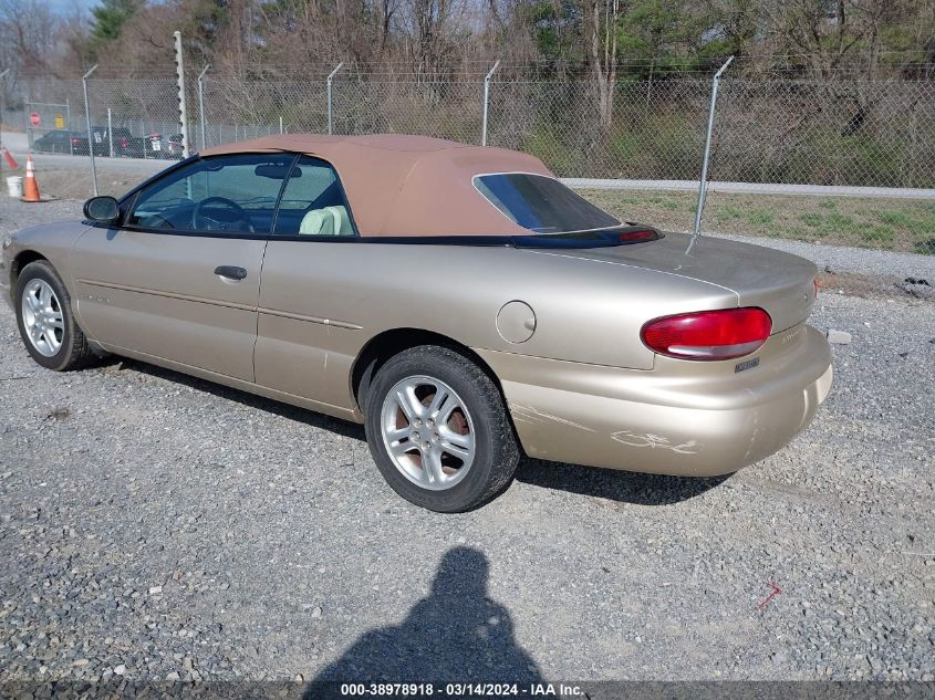 3C3EL45H8XT589853 | 1999 CHRYSLER SEBRING