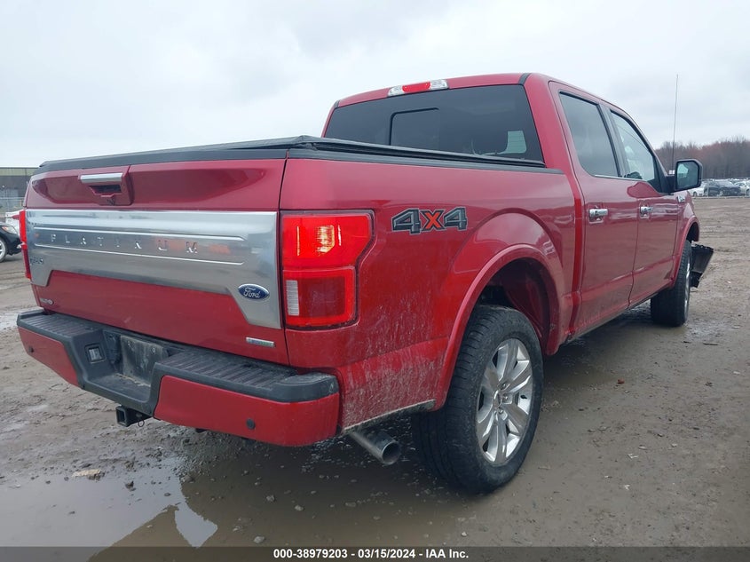 VIN 1FTEW1E43LFA78313 2020 FORD F-150 PLATINUM