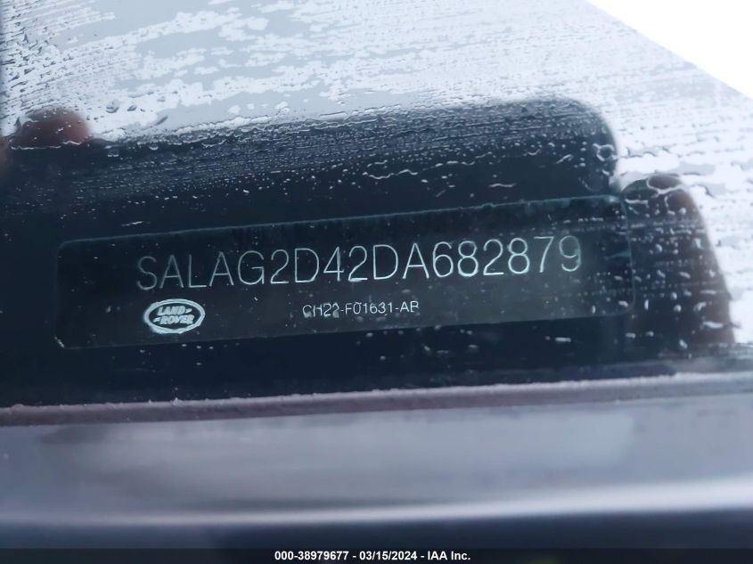 2013 Land Rover Lr4 VIN: SALAG2D42DA682879 Lot: 38979677