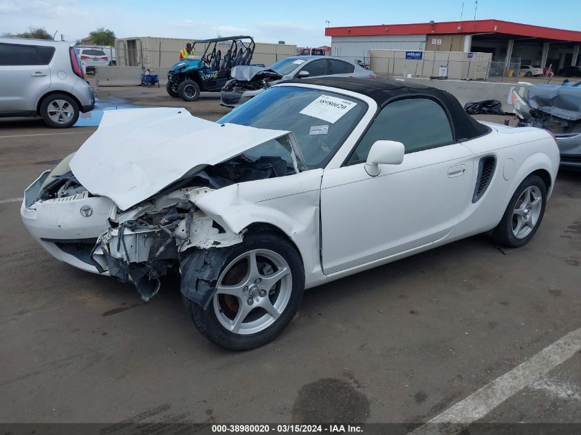 2002 Toyota Mr2 Spyder VIN: JTDFR320X20049451 Lot: 38980020