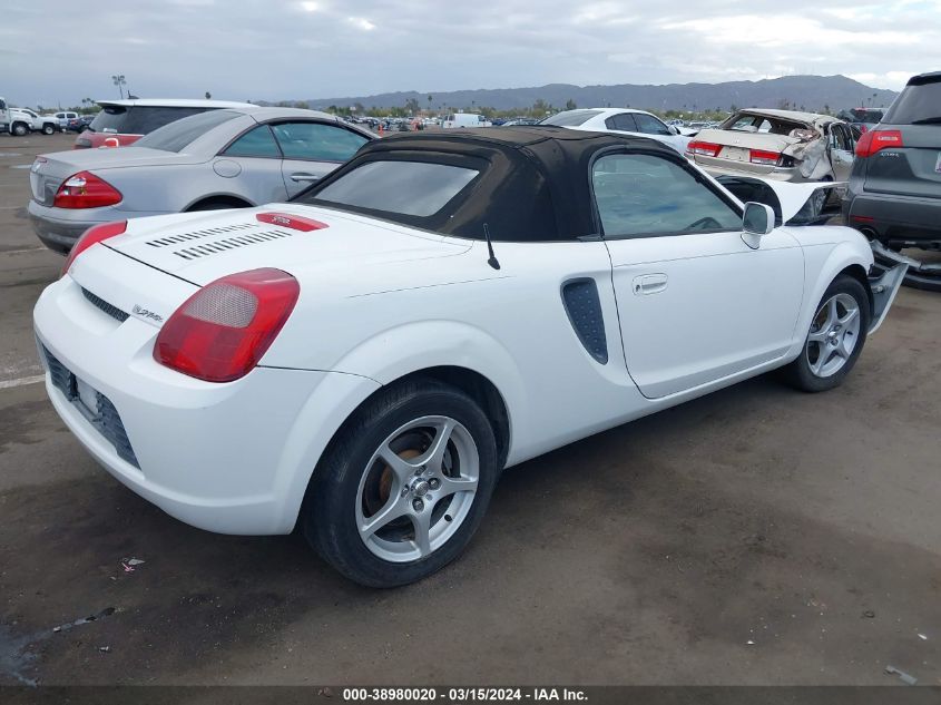 2002 Toyota Mr2 Spyder VIN: JTDFR320X20049451 Lot: 38980020