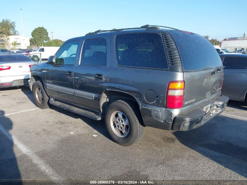 2002 Chevrolet Tahoe Ls VIN: 1GNEC13V22R306701 Lot: 38980376