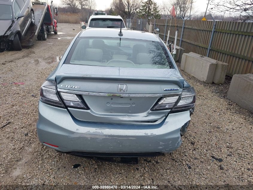 2013 Honda Civic Hybrid VIN: 19XFB4F34DE000058 Lot: 38980470