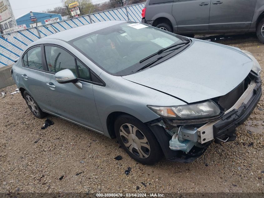 2013 Honda Civic Hybrid VIN: 19XFB4F34DE000058 Lot: 38980470