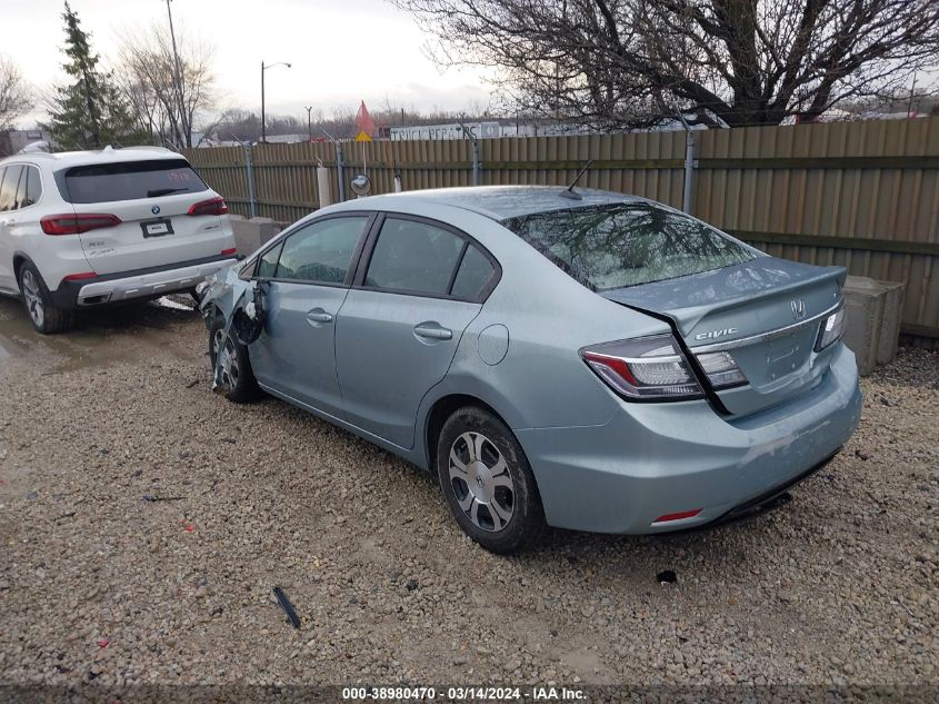 2013 Honda Civic Hybrid VIN: 19XFB4F34DE000058 Lot: 38980470