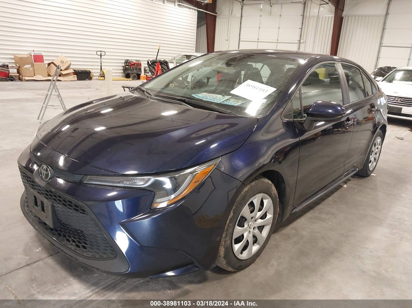 VIN 5YFEPMAE2NP332778 2022 TOYOTA COROLLA LE