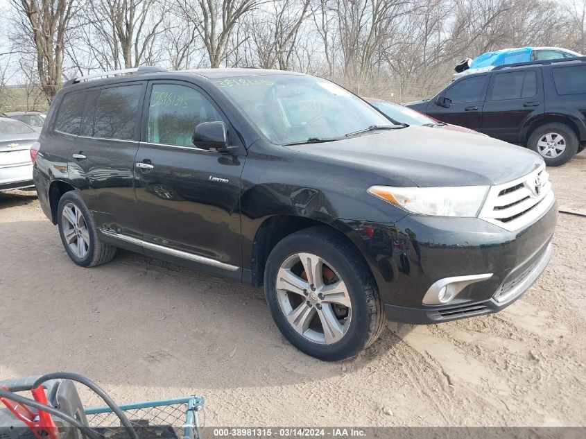 2012 Toyota Highlander Limited V6 VIN: 5TDDK3EH4CS119103 Lot: 38981315