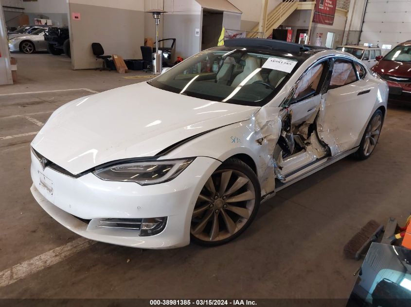 2016 Tesla Model S 60D/70D/75D/85D/90D VIN: 5YJSA1E25GF166869 Lot: 38981385