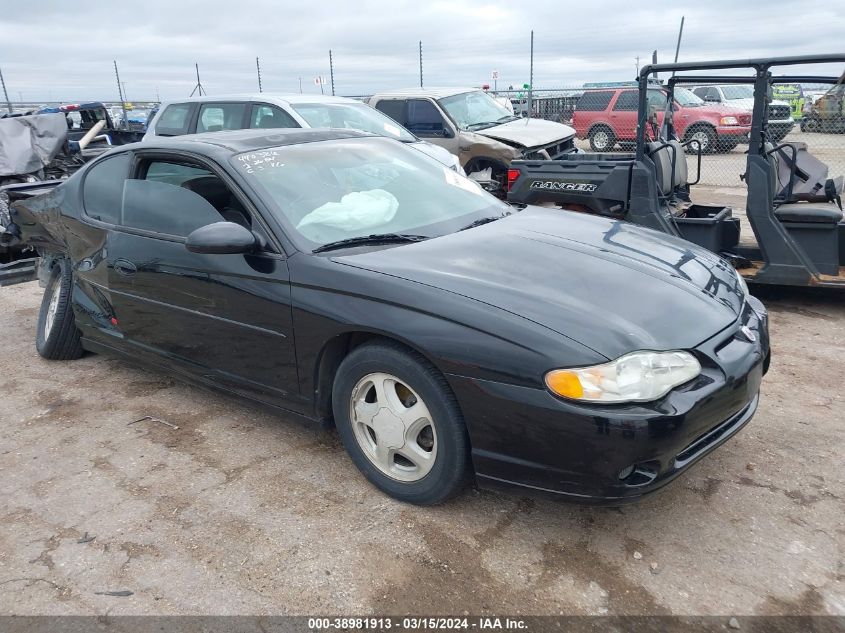 2000 Chevrolet Monte Carlo Ss VIN: 2G1WX12K0Y9249418 Lot: 38981913