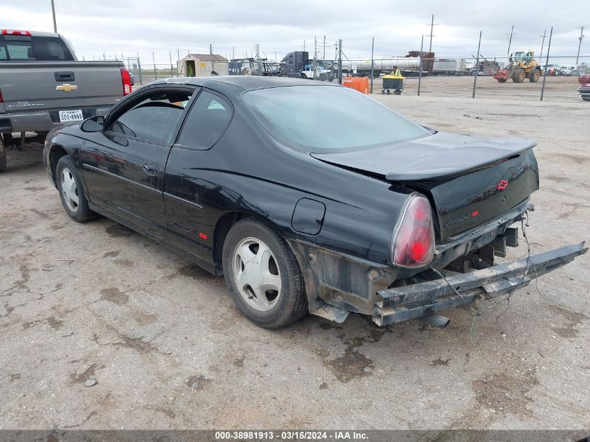 2000 Chevrolet Monte Carlo Ss VIN: 2G1WX12K0Y9249418 Lot: 38981913