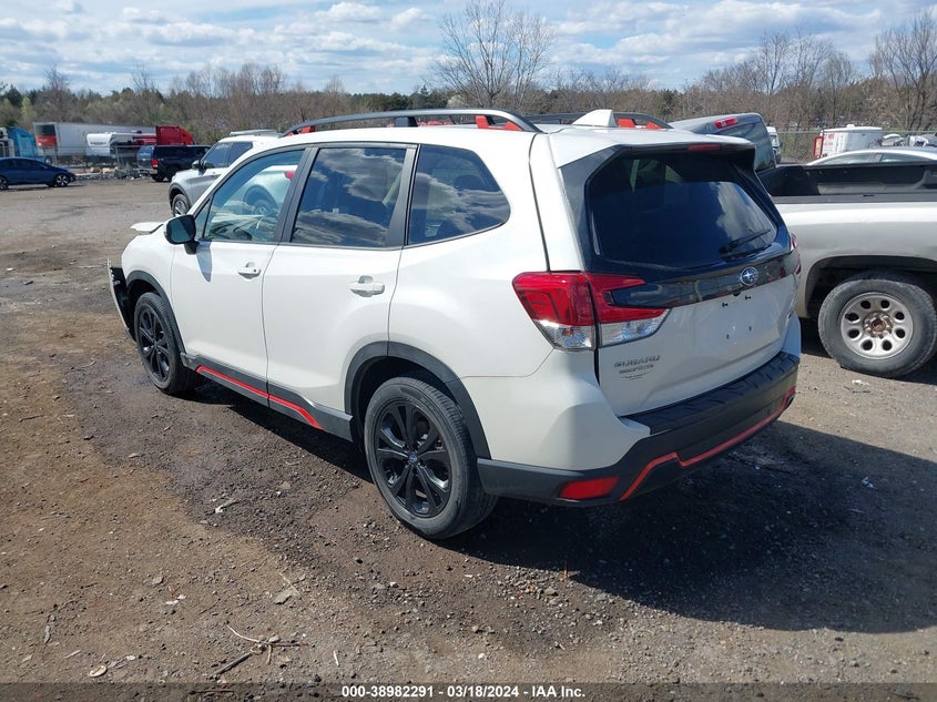 VIN JF2SKAPC3KH505593 2019 SUBARU FORESTER SPORT