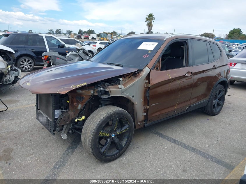 VIN 5UXWZ7C34H0X39655 2017 BMW X3 SDRIVE28I