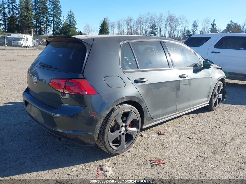 2017 VOLKSWAGEN GOLF GTI AUTOBAHN 4-DOOR/S 4-DOOR/SE 4-DOOR/SPORT 4-DOOR - 3VW447AU1HM026046