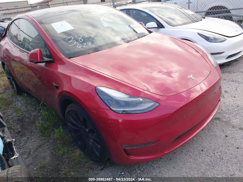 2022 TESLA MODEL Y PERFORMANCE DUAL MOTOR ALL-WHEEL DRIVE - 7SAYGDEF4NF559680