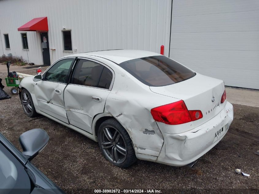 2006 Infiniti G35X VIN: JNKCV51FX6M603679 Lot: 38982672