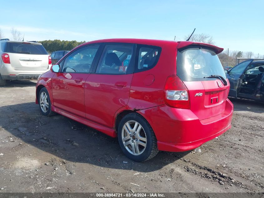 JHMGD38607S058135 | 2007 HONDA FIT