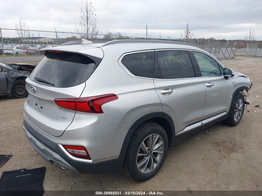 VIN 5NMS5CAD8KH028841 2019 HYUNDAI SANTA FE LIMITED