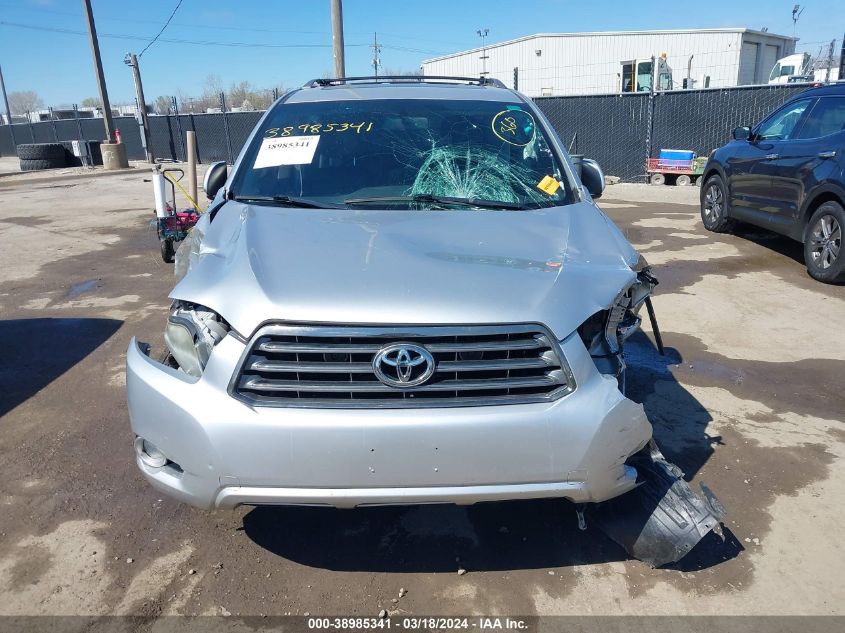 2008 Toyota Highlander Sport VIN: JTEES43A382006947 Lot: 38985341