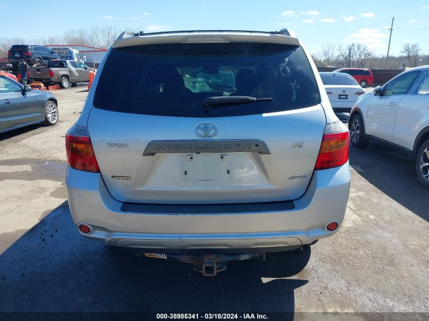 2008 Toyota Highlander Sport VIN: JTEES43A382006947 Lot: 38985341