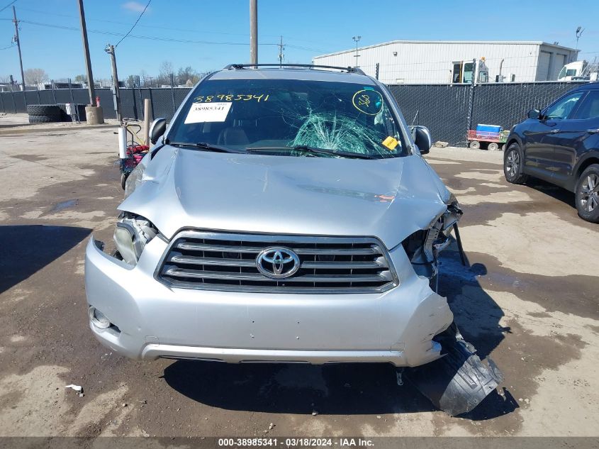 2008 Toyota Highlander Sport VIN: JTEES43A382006947 Lot: 38985341