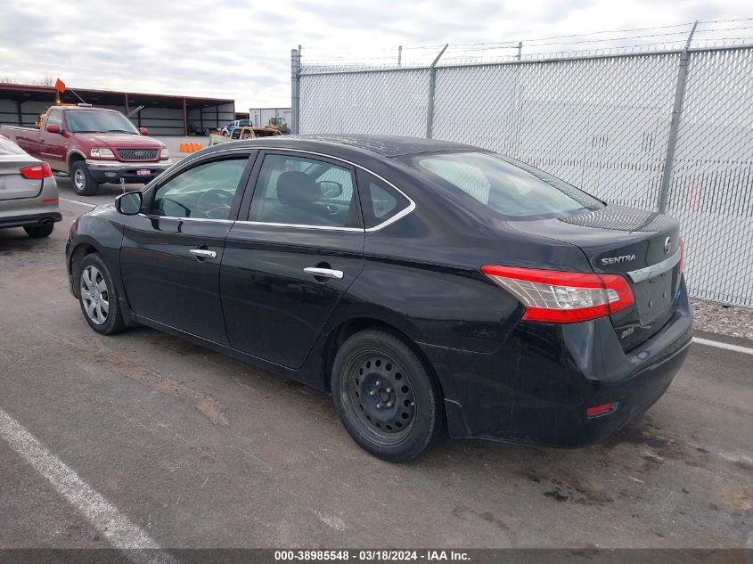 2013 Nissan Sentra S VIN: 3N1AB7AP4DL788098 Lot: 38985548