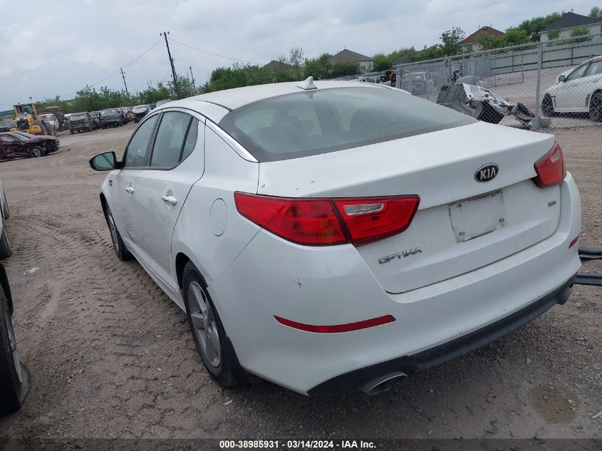 2015 Kia Optima Lx VIN: 5XXGM4A75FG375539 Lot: 38985931