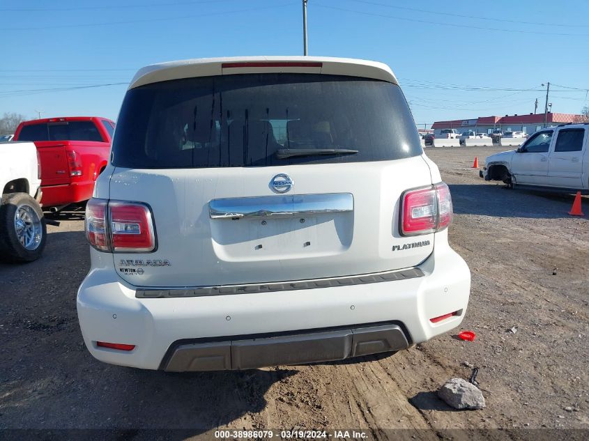 2020 Nissan Armada Platinum 4Wd VIN: JN8AY2NC8L9615542 Lot: 38986079