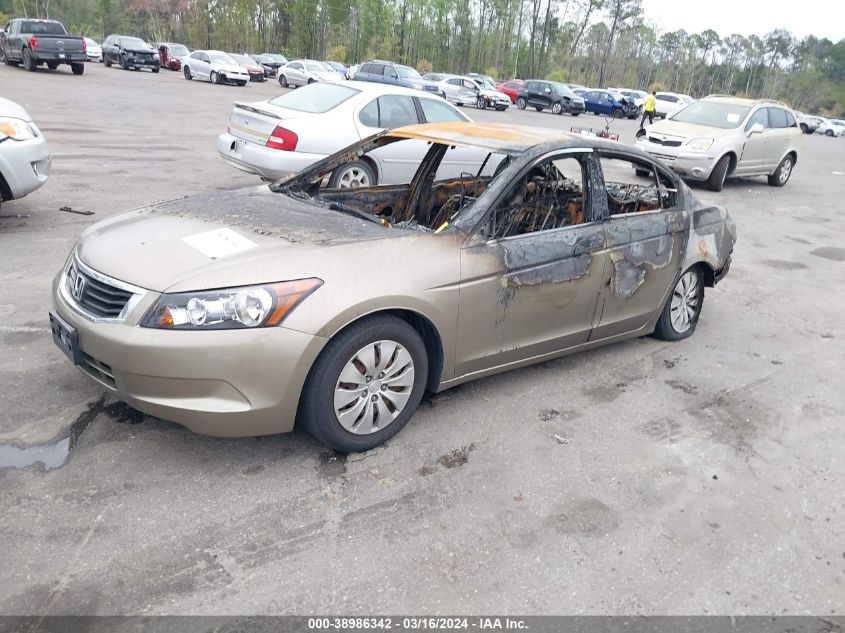 2010 Honda Accord 2.4 Lx VIN: 1HGCP2F31AA113555 Lot: 38986342