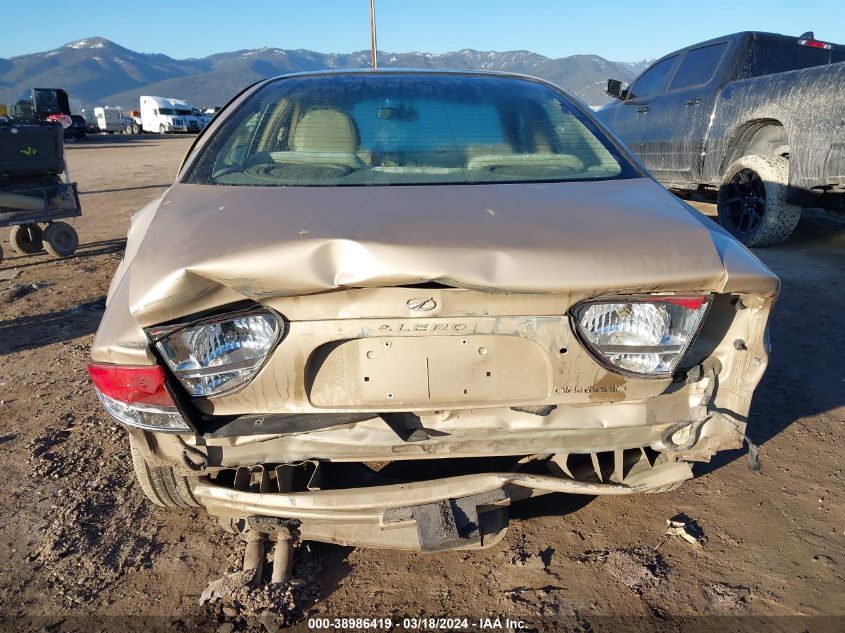 1G3NL52T31C257252 2001 Oldsmobile Alero Gl1