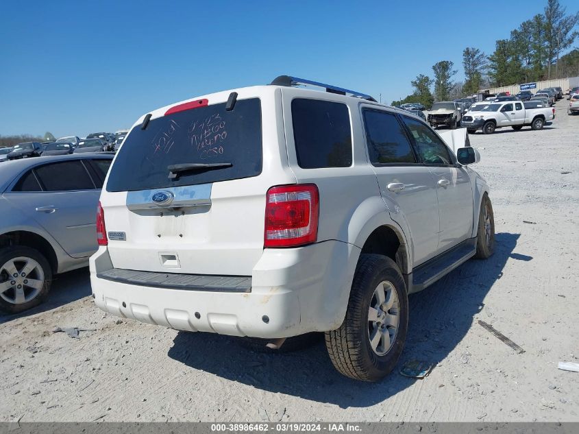 2010 Ford Escape Limited VIN: 1FMCU0E76AKC04598 Lot: 38986462