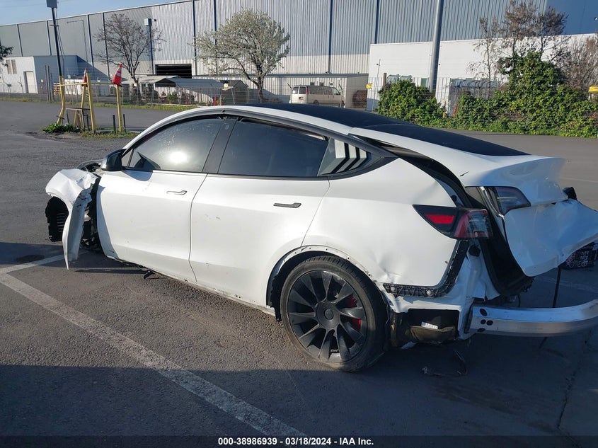 VIN 5YJYGDEE6MF189335 2021 TESLA MODEL Y
