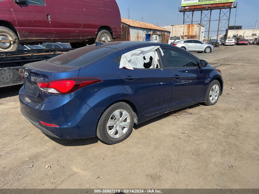 5NPDH4AEXGH679106 | 2016 HYUNDAI ELANTRA