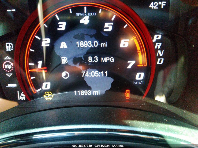 1C4SDJH9XMC740830 2021 Dodge Durango Srt Hellcat Awd