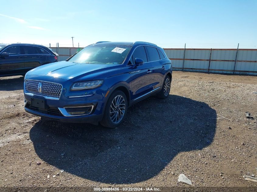 2020 Lincoln Nautilus Reserve VIN: 2LMPJ8KP5LBL10216 Lot: 38988486