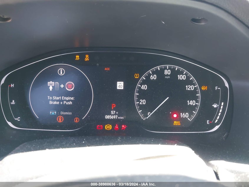 VIN 1HGCV1F34LA092476 2020 HONDA ACCORD SPORT