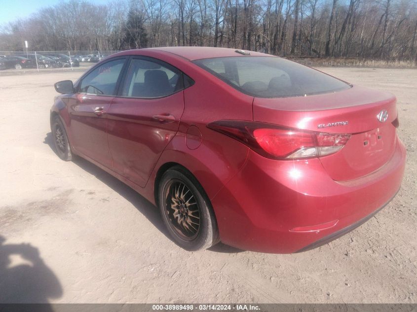 KMHDH4AE2GU518301 | 2016 HYUNDAI ELANTRA