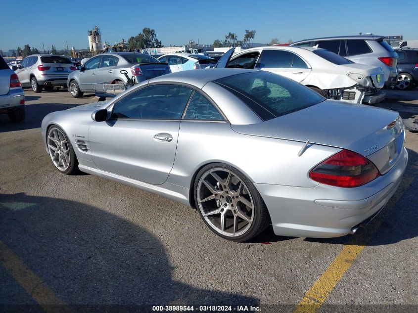 2005 Mercedes-Benz Sl 55 Amg VIN: WDBSK74FX5F087290 Lot: 38989544