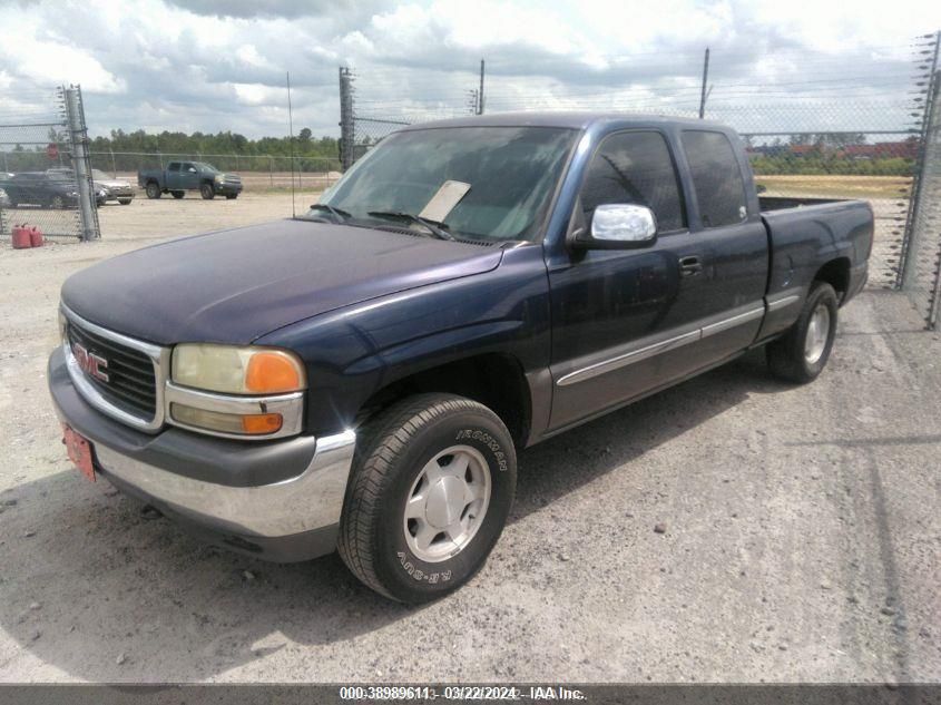 1999 GMC Sierra 1500 Sle VIN: 2GTEC19T9X1543765 Lot: 38989611