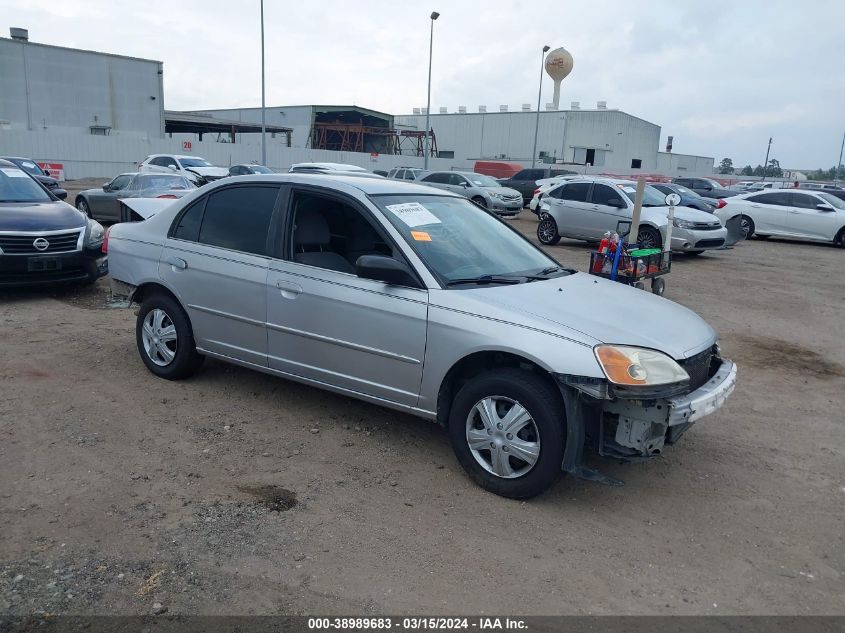 2002 Honda Civic Lx VIN: 1HGES15502L021945 Lot: 38989683