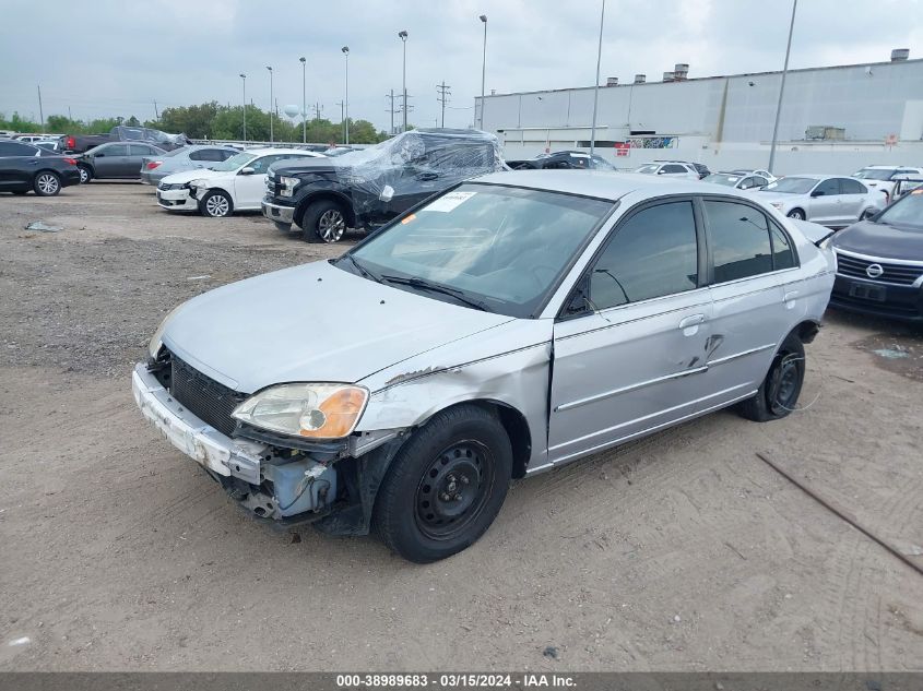 2002 Honda Civic Lx VIN: 1HGES15502L021945 Lot: 38989683