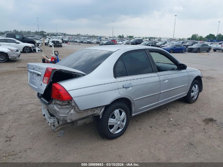 2002 Honda Civic Lx VIN: 1HGES15502L021945 Lot: 38989683