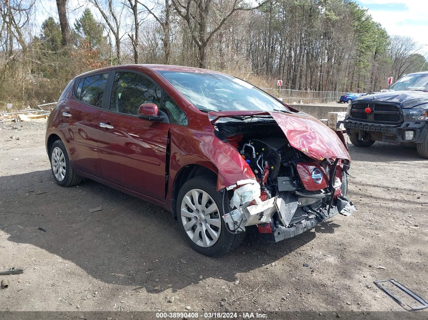 2017 Nissan Leaf S VIN: 1N4BZ0CPXHC306873 Lot: 38990408