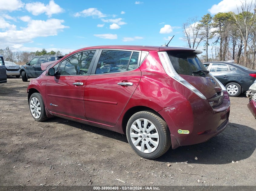 2017 Nissan Leaf S VIN: 1N4BZ0CPXHC306873 Lot: 38990408