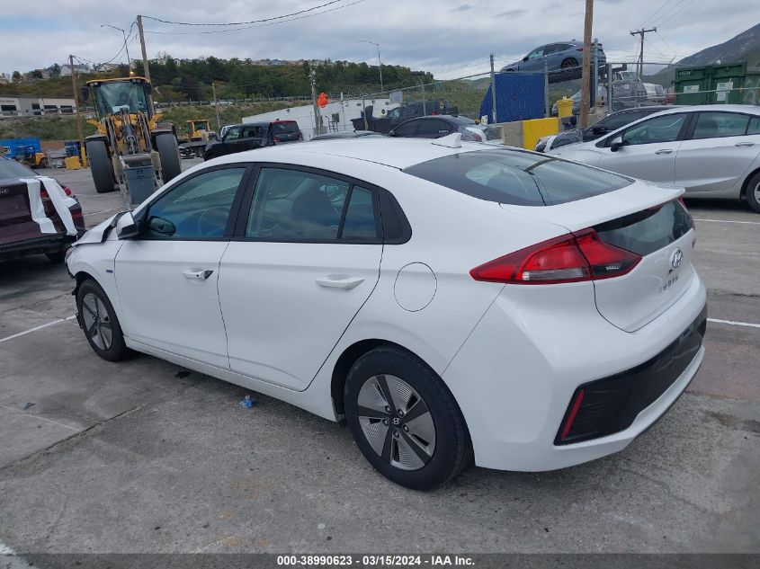 KMHC65LC0KU180523 2019 Hyundai Ioniq Hybrid Blue