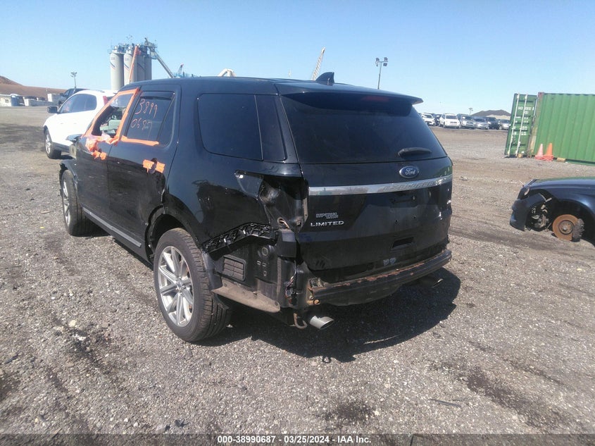 VIN 1FM5K8F86HGC13707 2017 FORD EXPLORER LIMITED